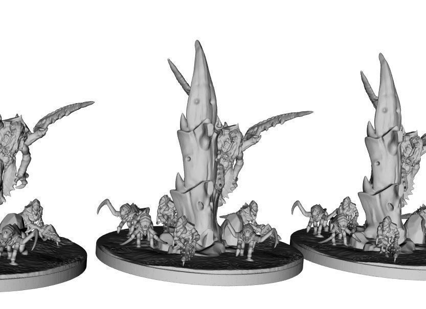 epic hive small diorama collection smaller ones 3D print model_7