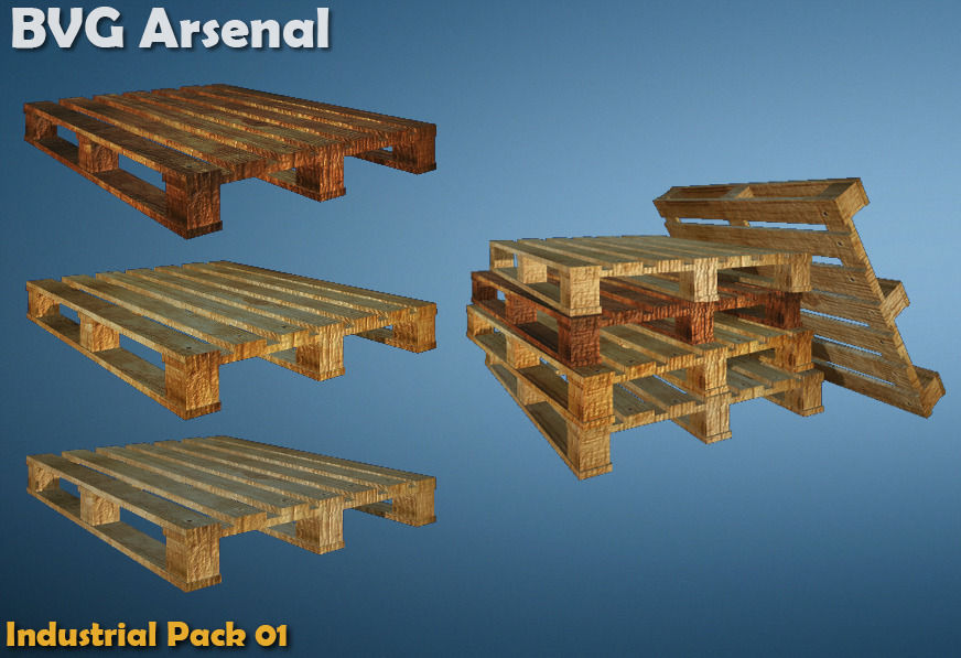 Industrial Package - HQ Low-poly 3D model_3