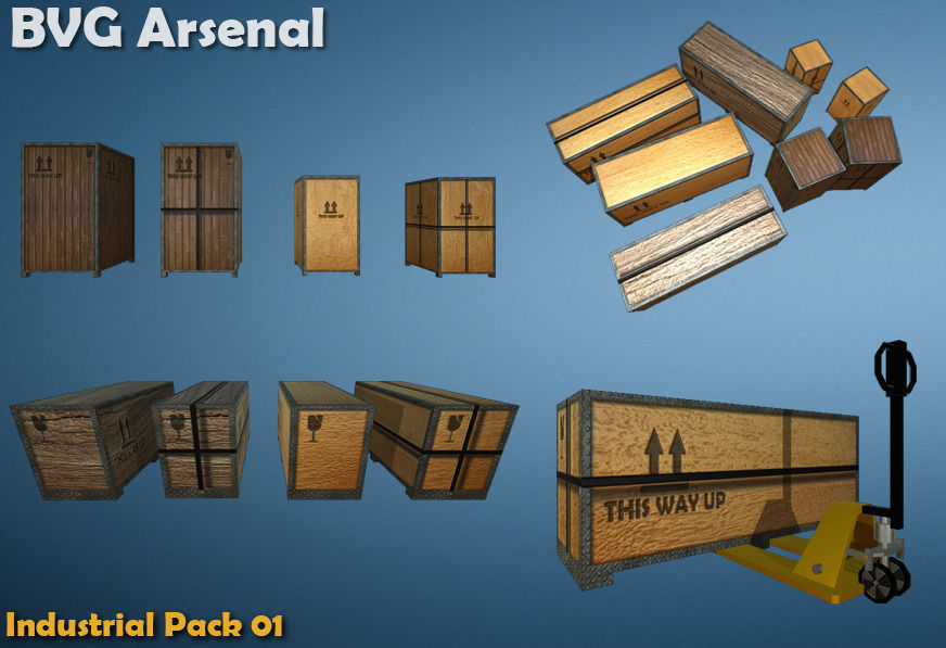 Industrial Package - HQ Low-poly 3D model_5