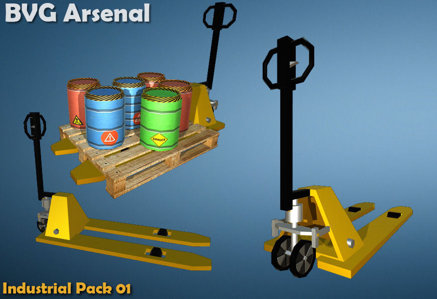 Industrial Package - HQ Low-poly 3D model_4
