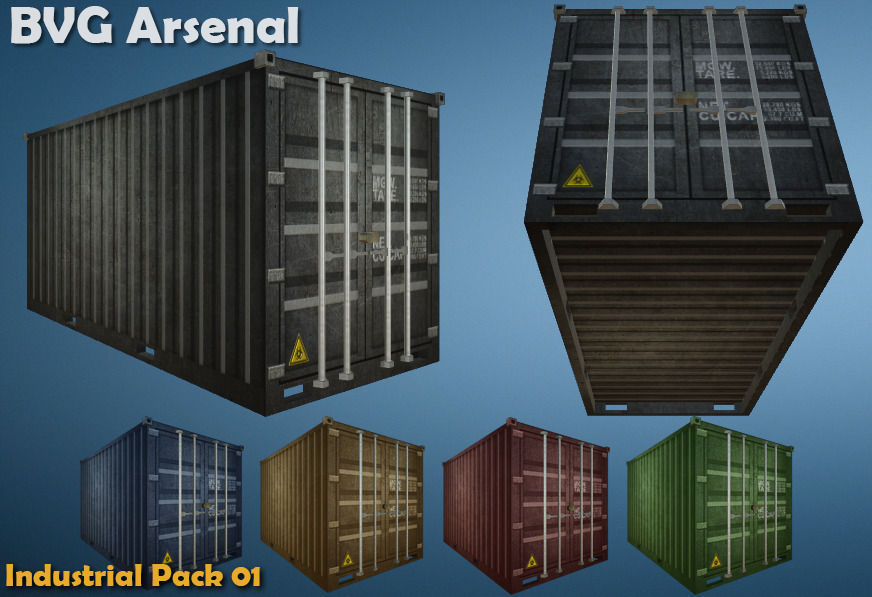Industrial Package - HQ Low-poly 3D model_9