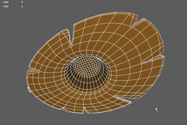 Straw hat 3D model_4