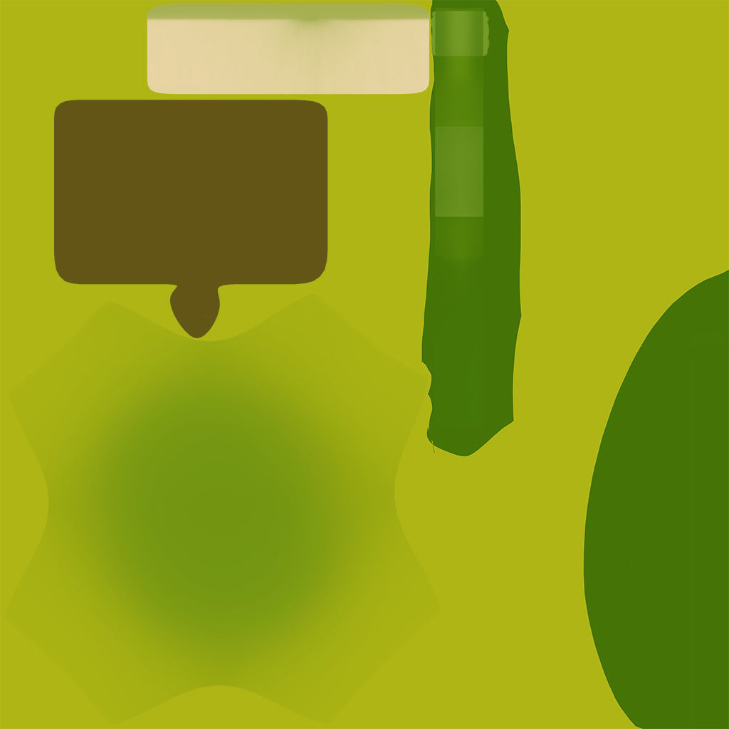 Coconut with straw 3D model_4