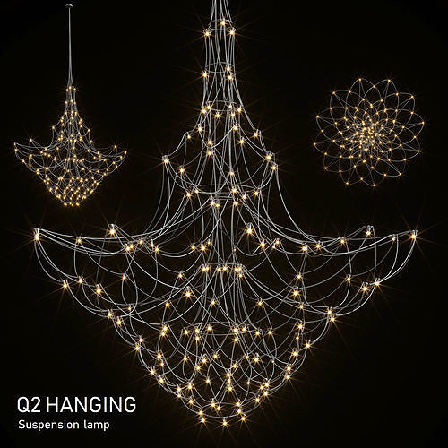 Baxter q2 suspension chandelier 3D model