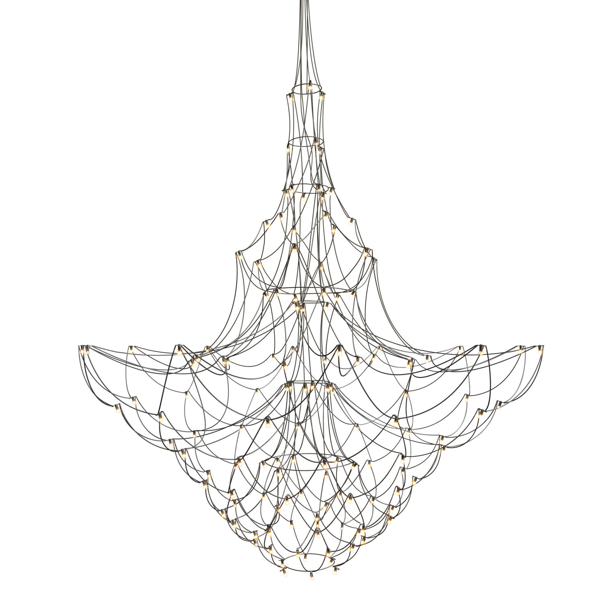 Baxter q2 suspension chandelier 3D model_1