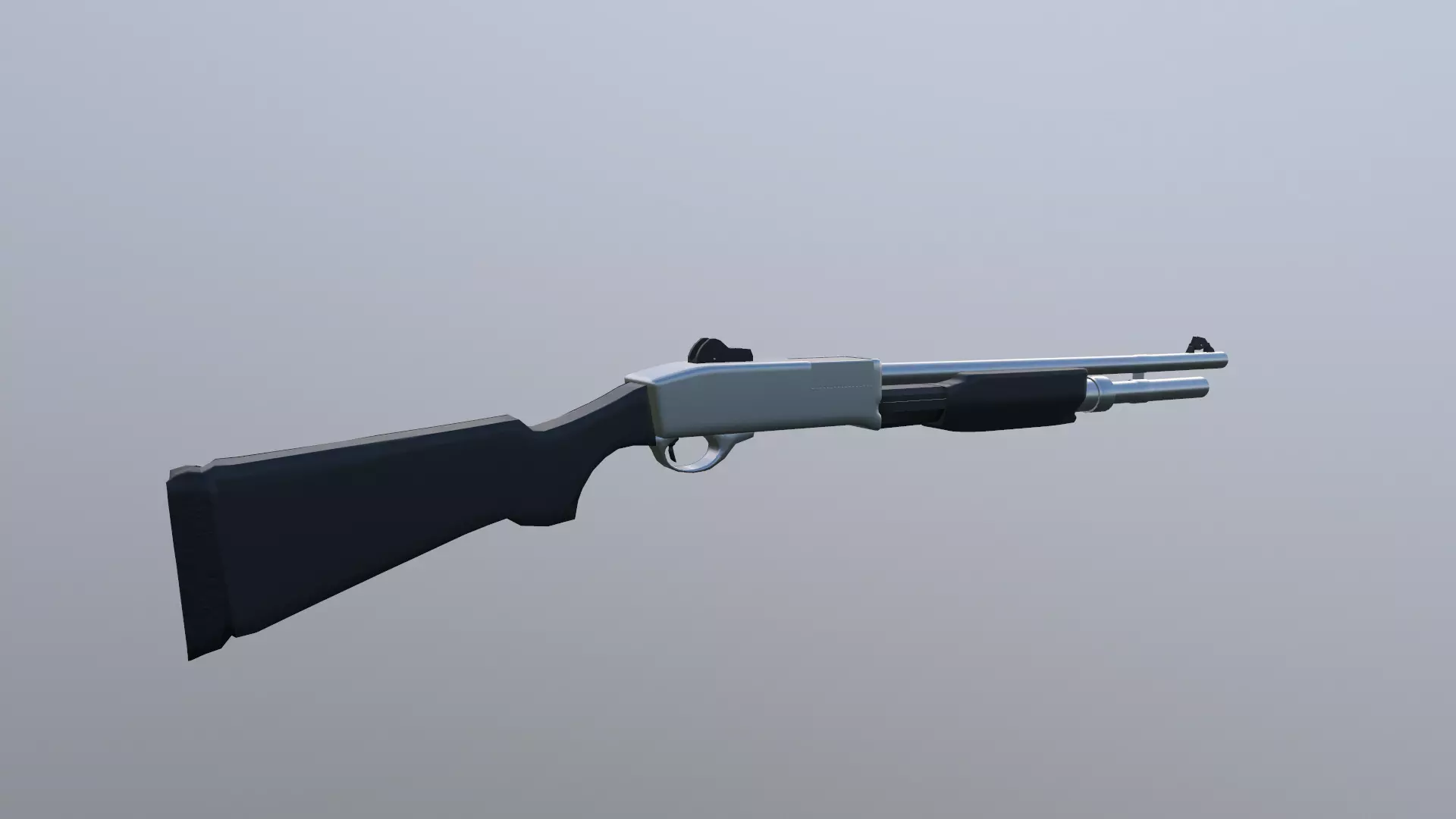 New Benelli M3 Shotgun Low-poly 3D model