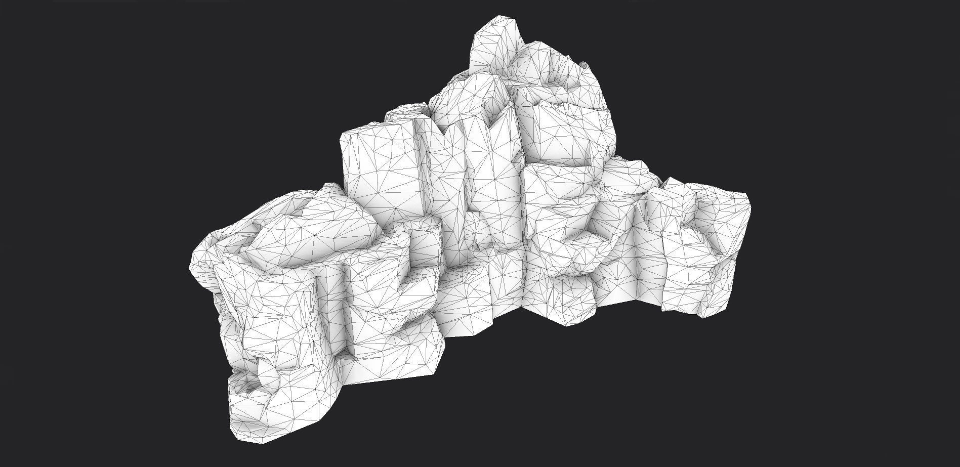 Cliff Rock 010 Low-poly 3D model_4