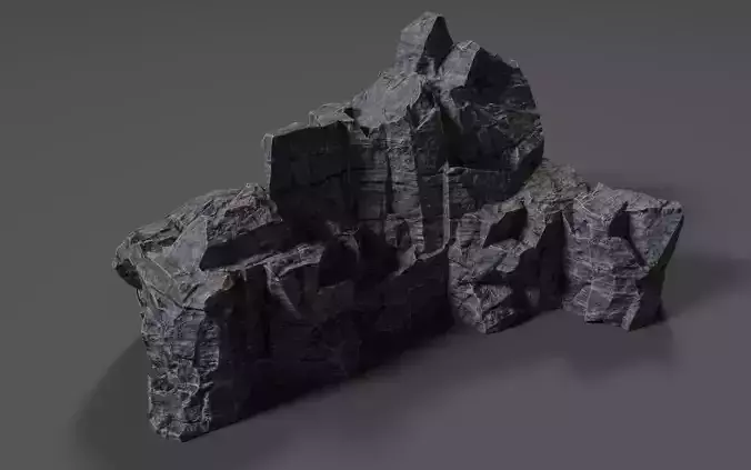 Cliff Rock 010 Low-poly 3D model