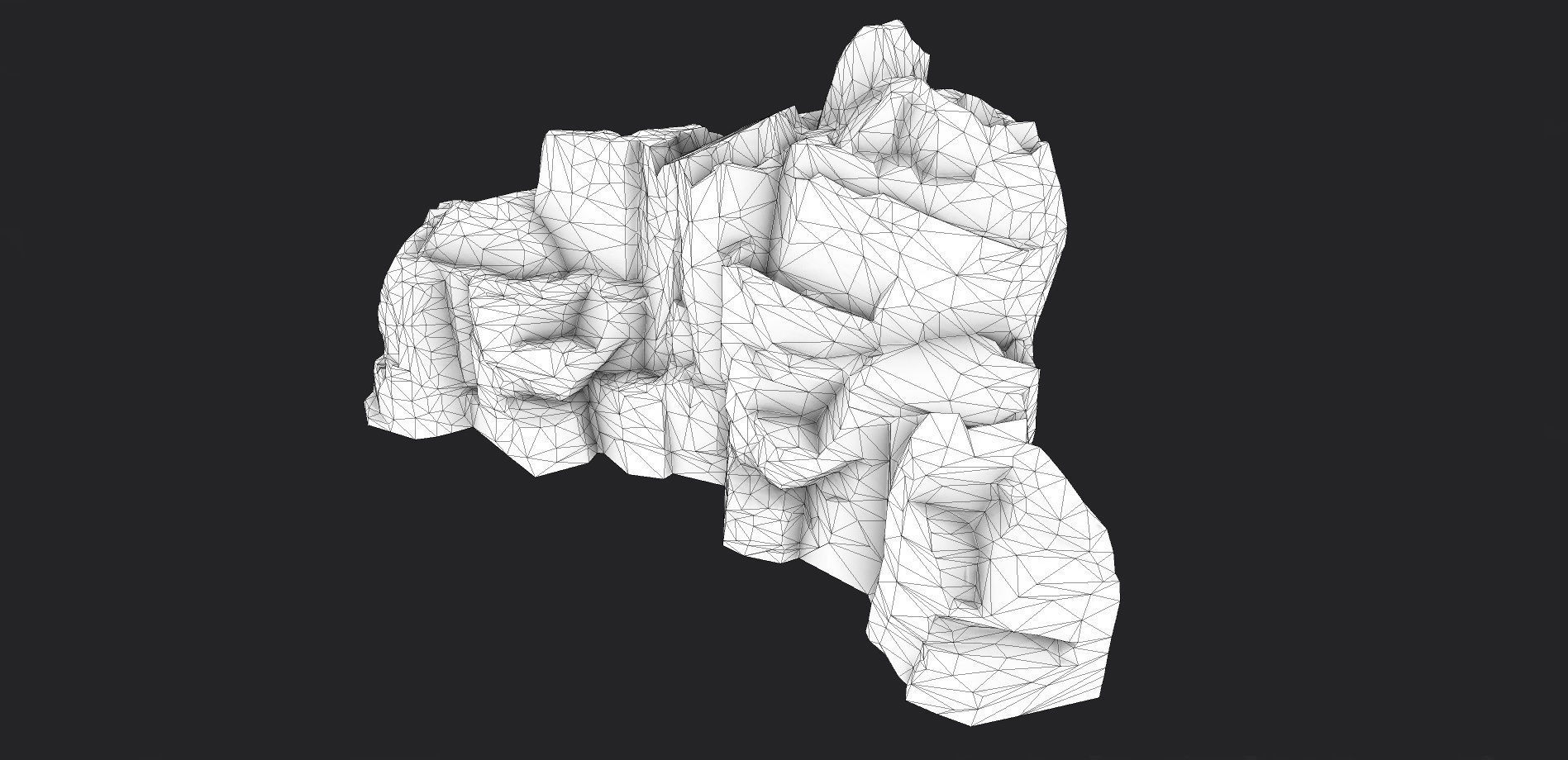 Cliff Rock 010 Low-poly 3D model_5