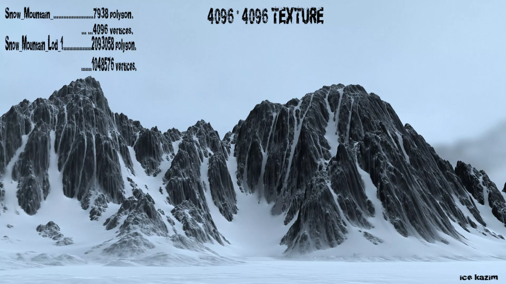 Snow Mountain 3D model