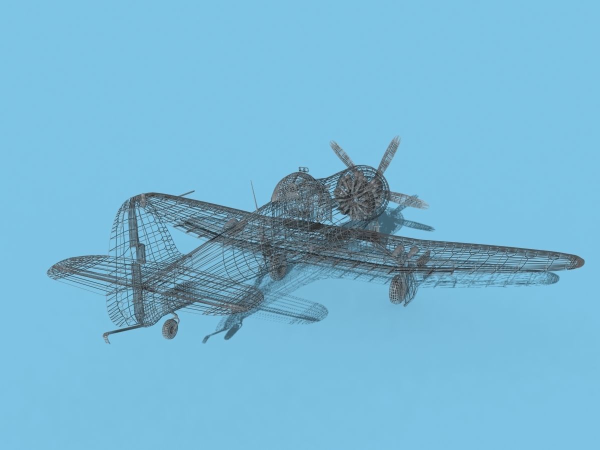 Hawker Sea Fury V14 RCAF 3D model_14