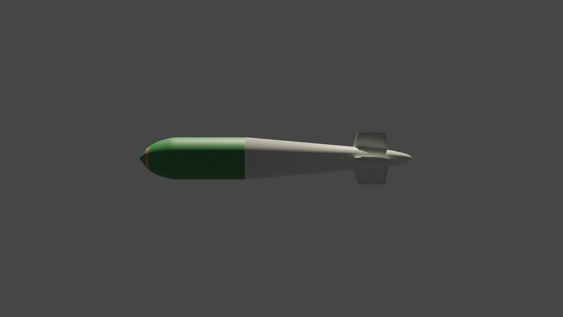 British Explosive Ordnance DP 12000lb Tallboy bomb Low-poly 3D model_3