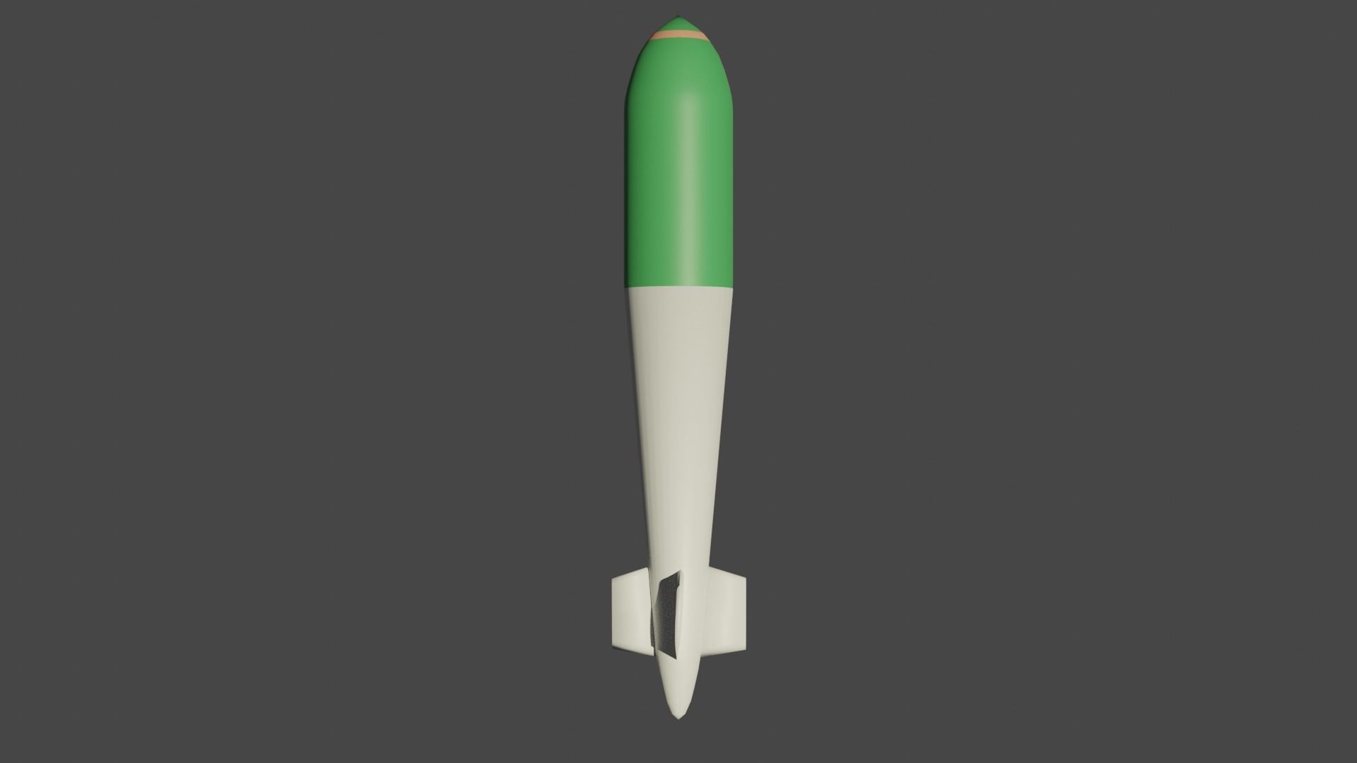 British Explosive Ordnance DP 12000lb Tallboy bomb Low-poly 3D model_1
