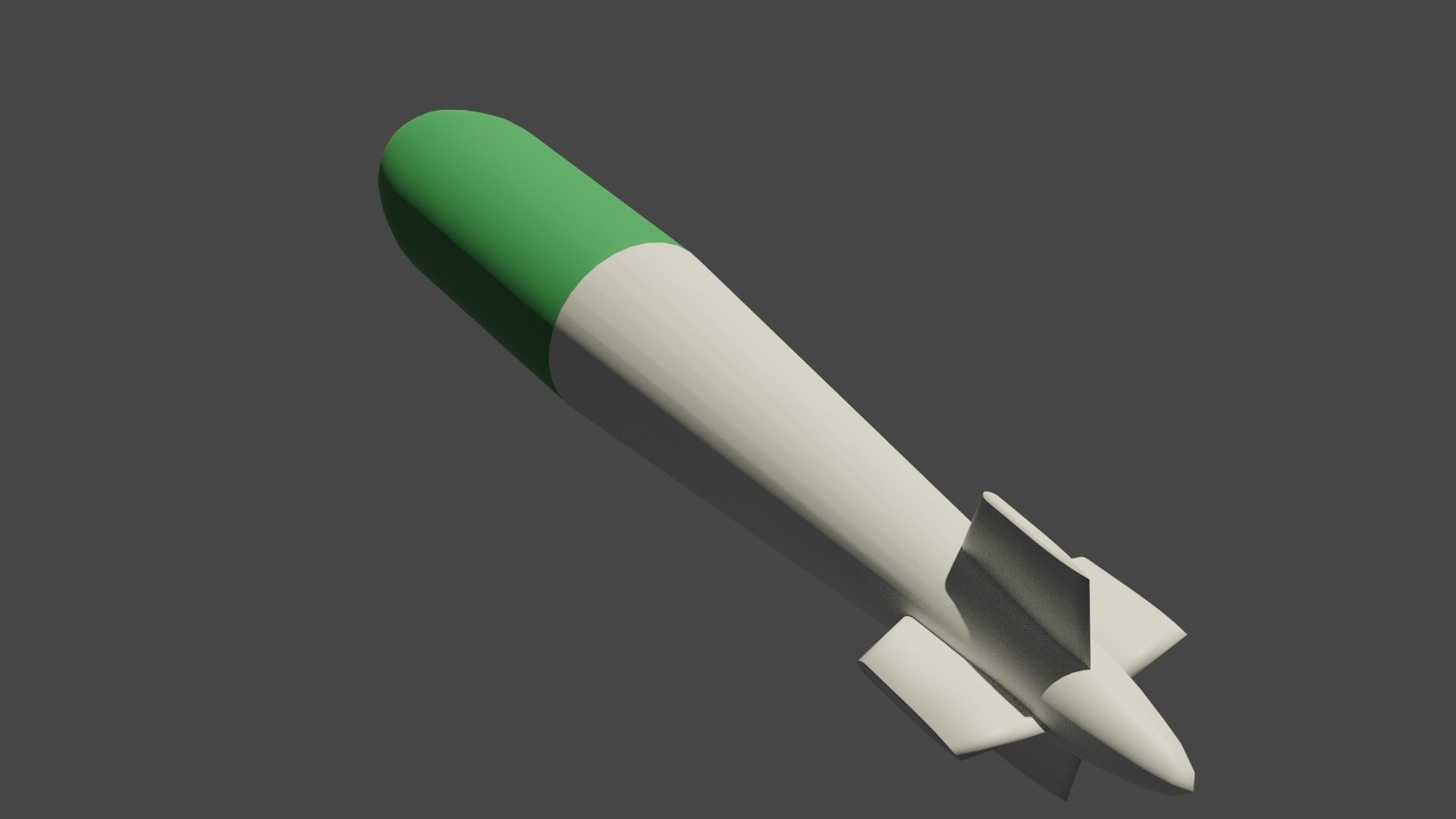 British Explosive Ordnance DP 12000lb Tallboy bomb Low-poly 3D model_4