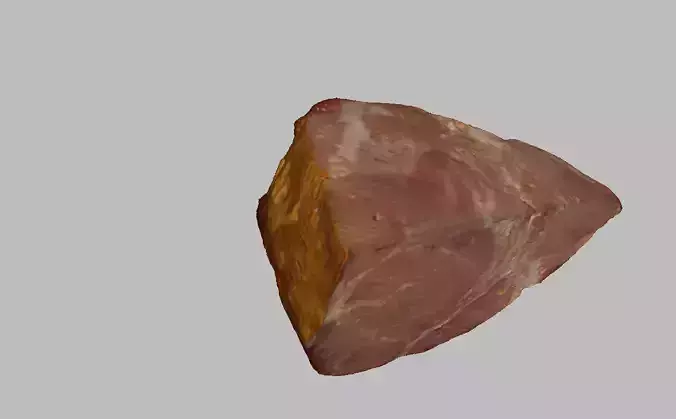 Bacon piece of rock Low-poly 3D model