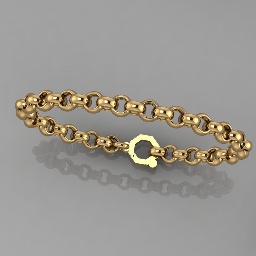 bracelet 0145 3D print model_6