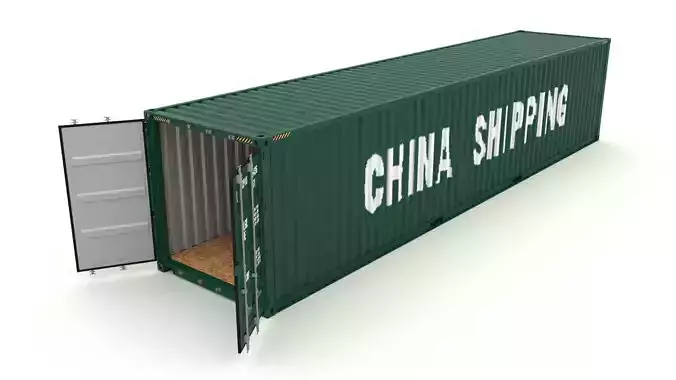 Shipping container China Shipping 3D model