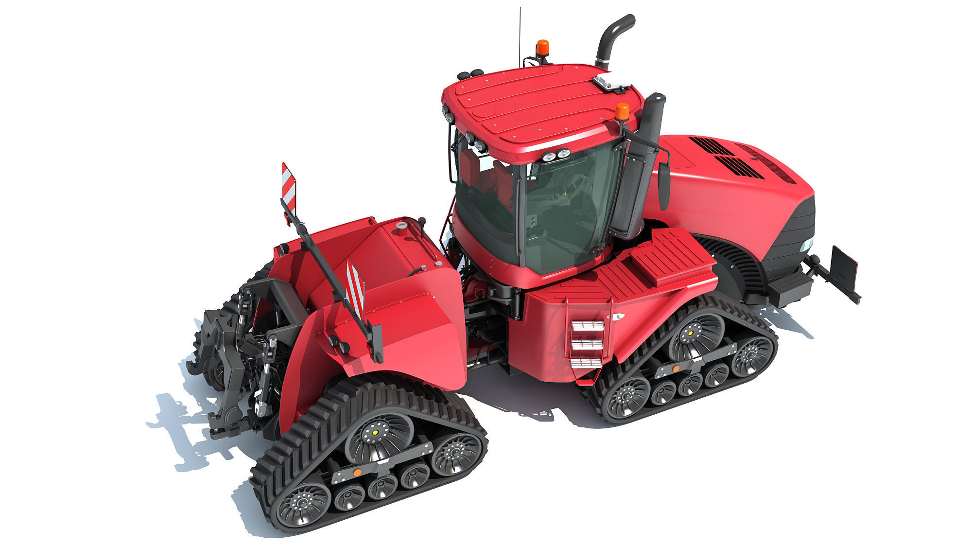 Tracked Articulated Tractor 3D model_7