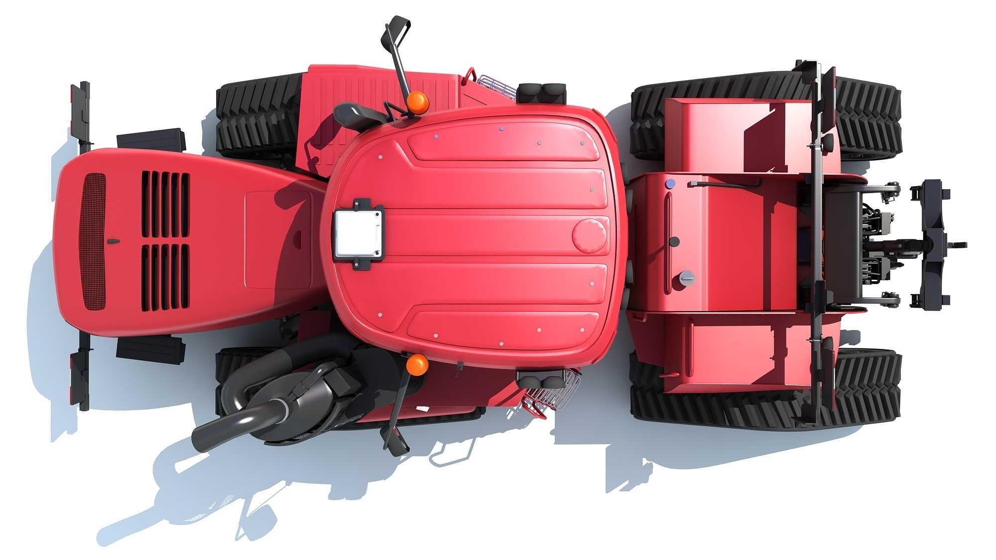 Tracked Articulated Tractor 3D model_12