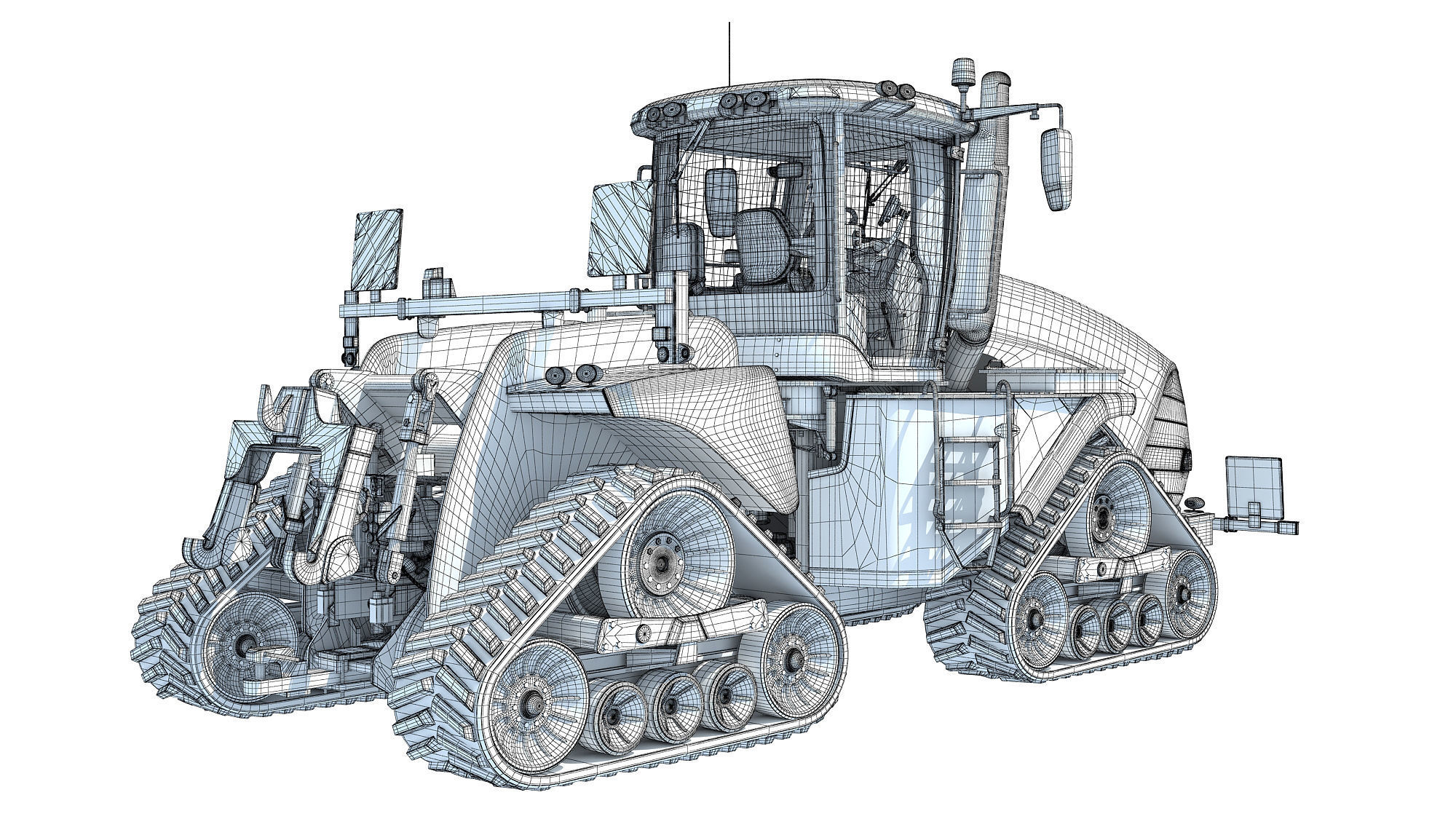 Tracked Articulated Tractor 3D model_18