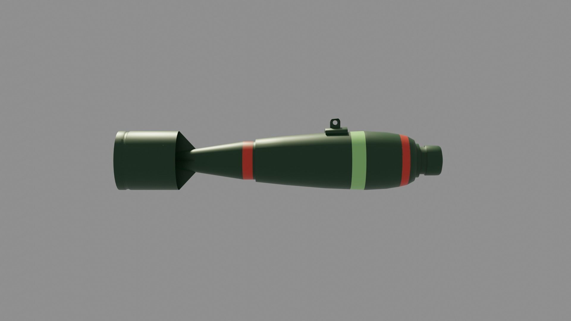 British Explosive Ordnance F 20lb Mk I bomb Low-poly 3D model_6