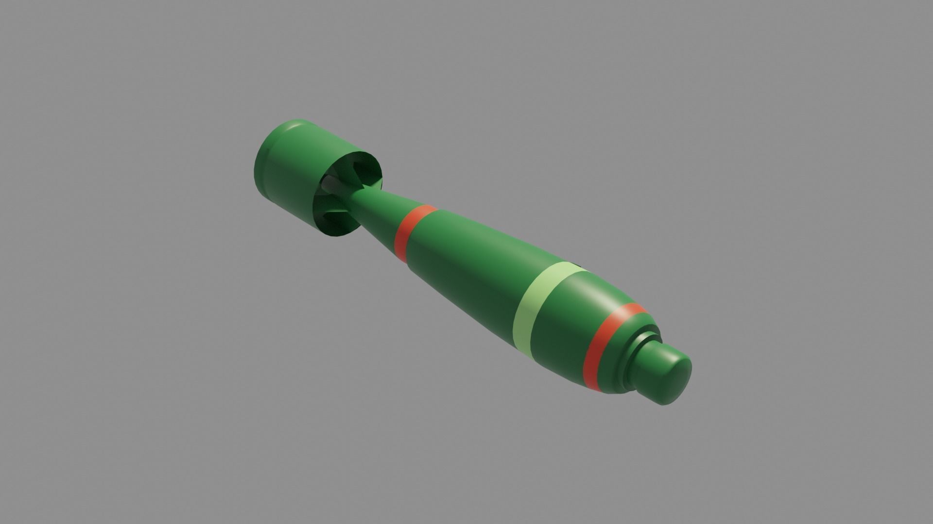 British Explosive Ordnance F 20lb Mk I bomb Low-poly 3D model_2