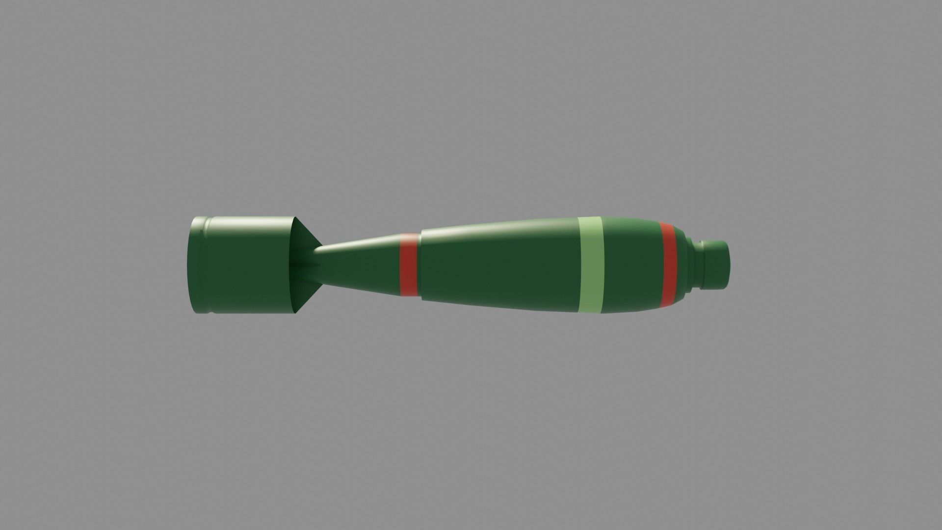 British Explosive Ordnance F 20lb Mk I bomb Low-poly 3D model_1