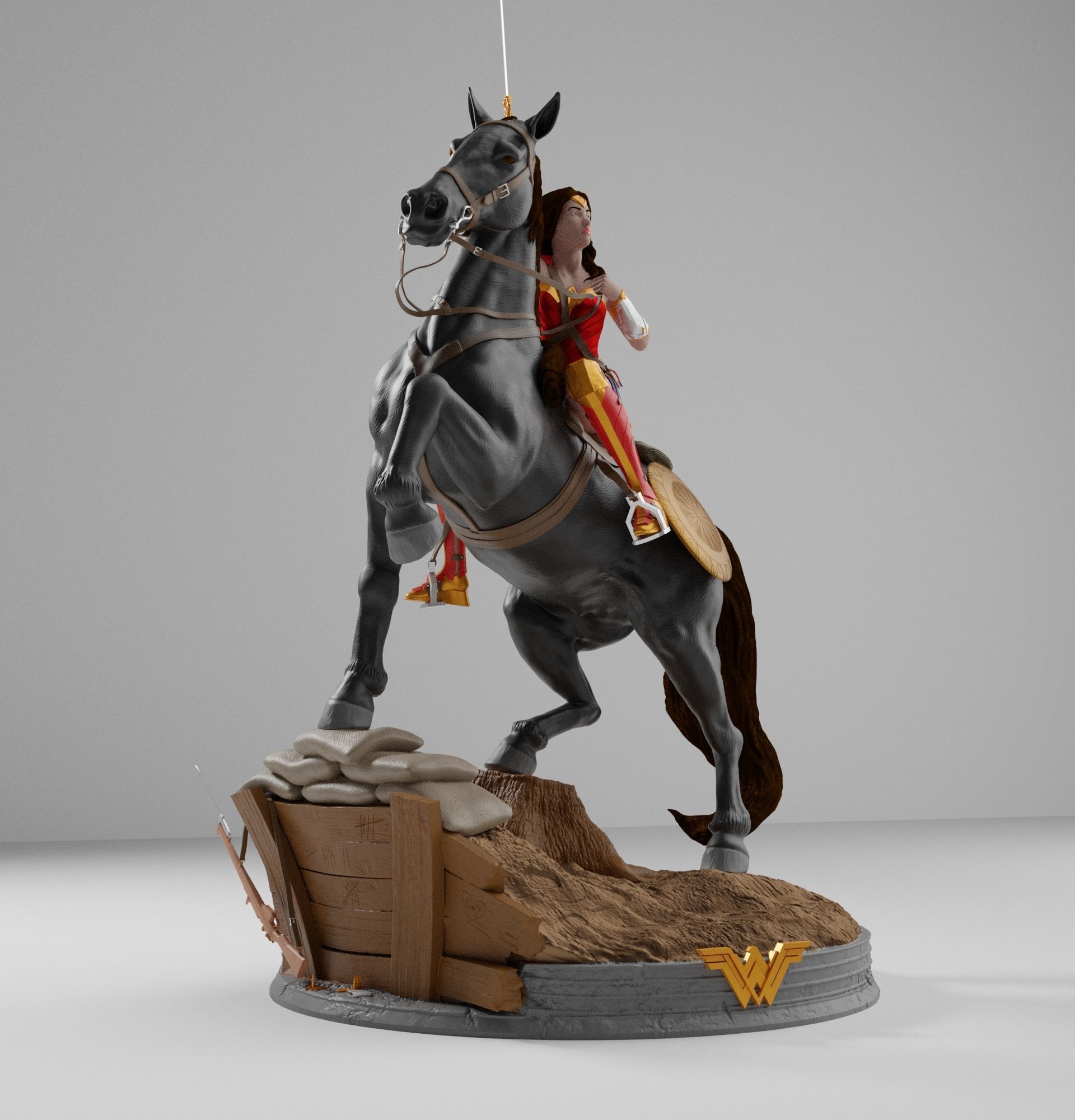 Wonder Woman Diana  World War I 3D print model_2