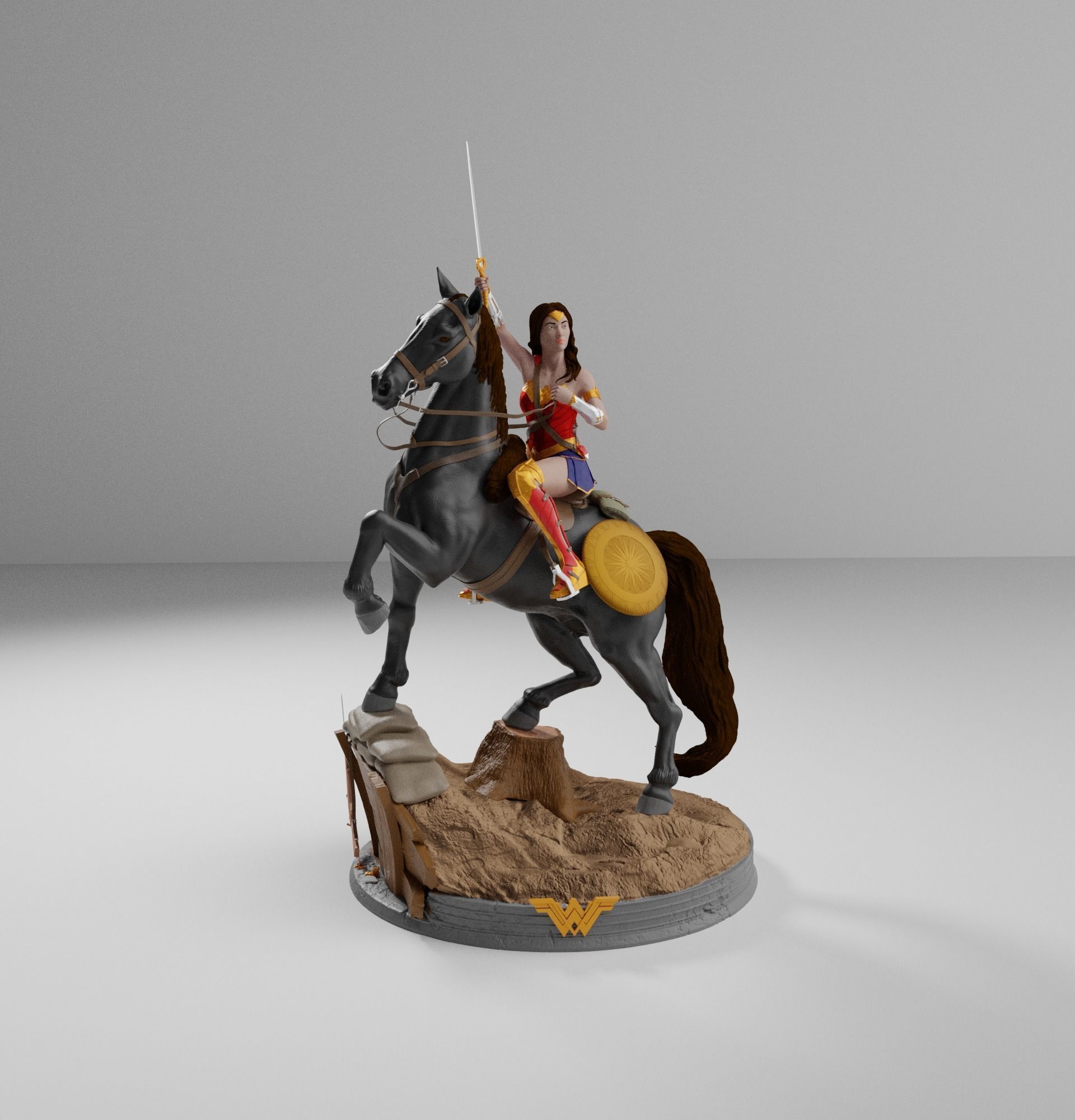 Wonder Woman Diana  World War I 3D print model_13