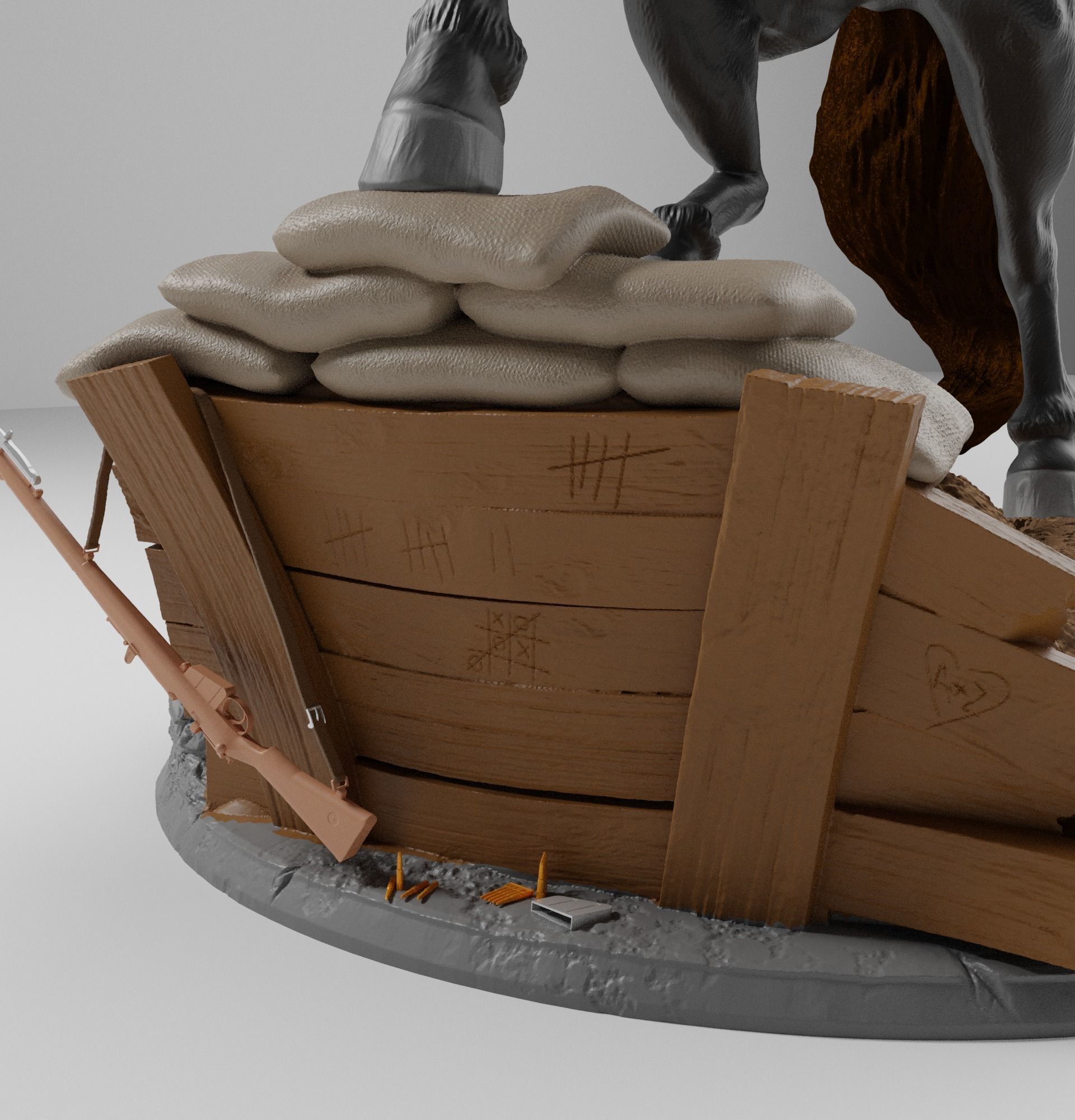 Wonder Woman Diana  World War I 3D print model_7