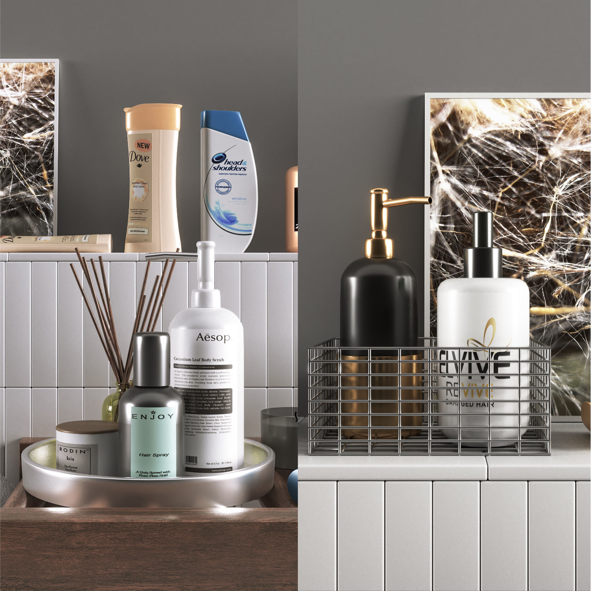 bathroom accessories01 3D model_2