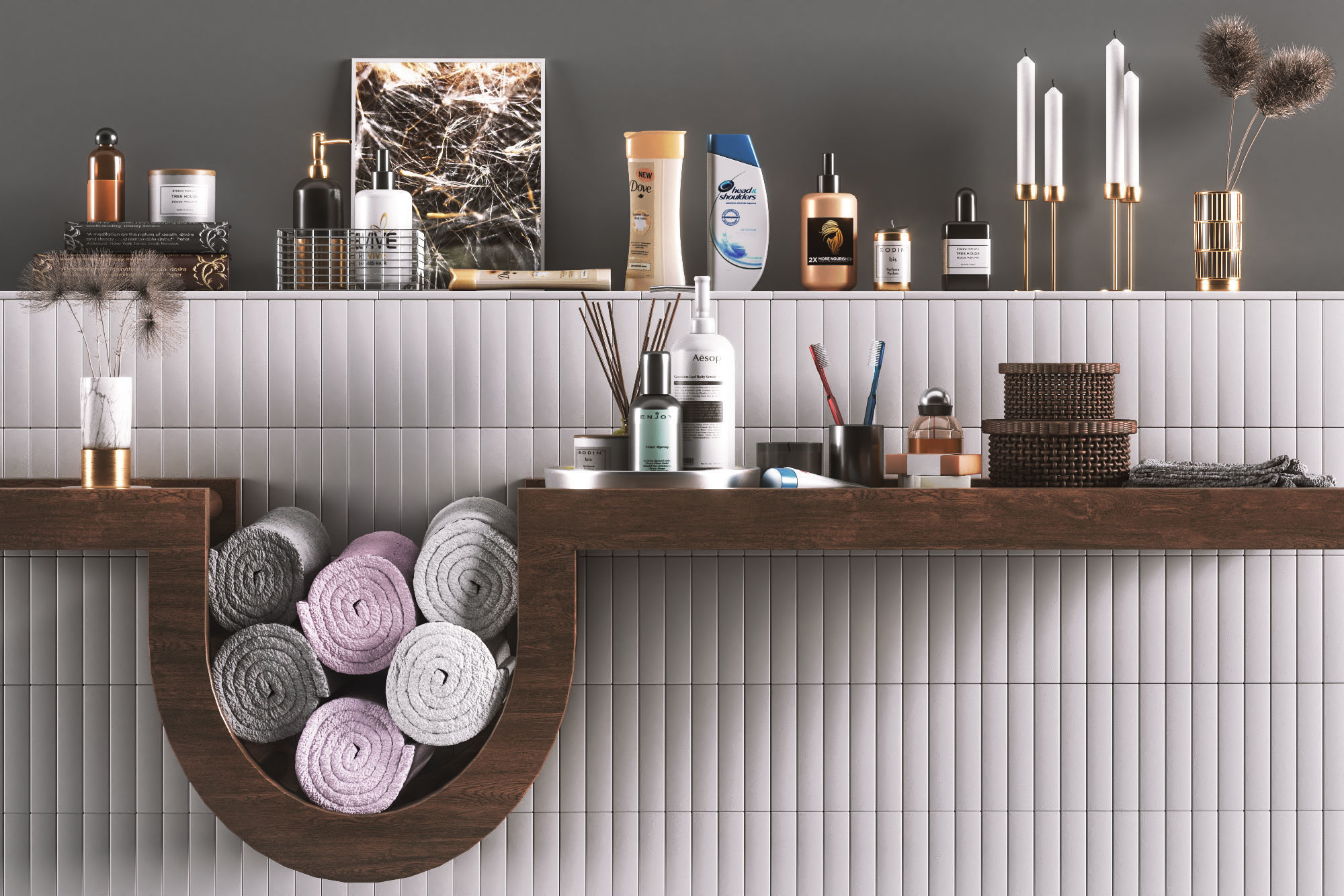 bathroom accessories01 3D model_4