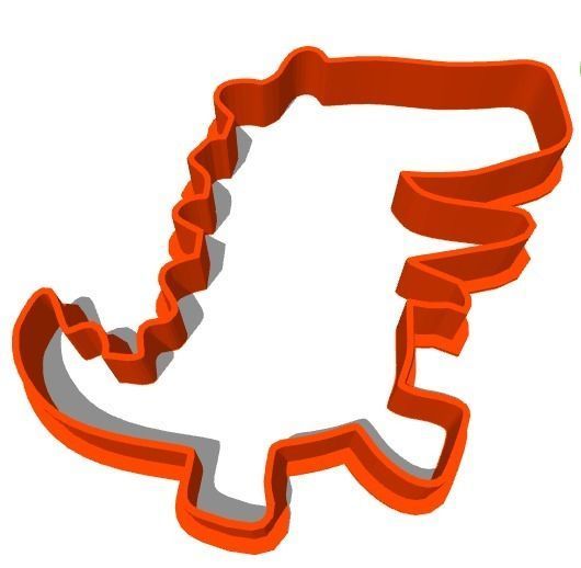 Combo 3 Dinosaur Cookie cutter 3D print model_1