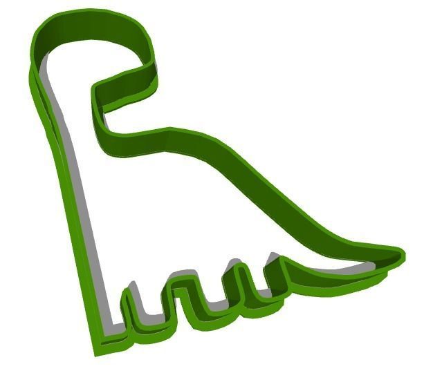 Combo 3 Dinosaur Cookie cutter 3D print model_2