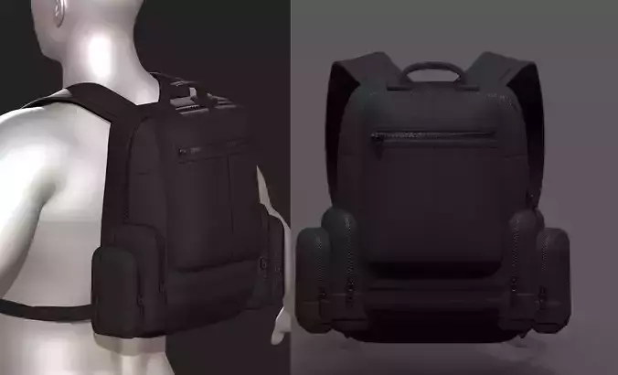 Backpack military combat soldier armor scifi Generic 