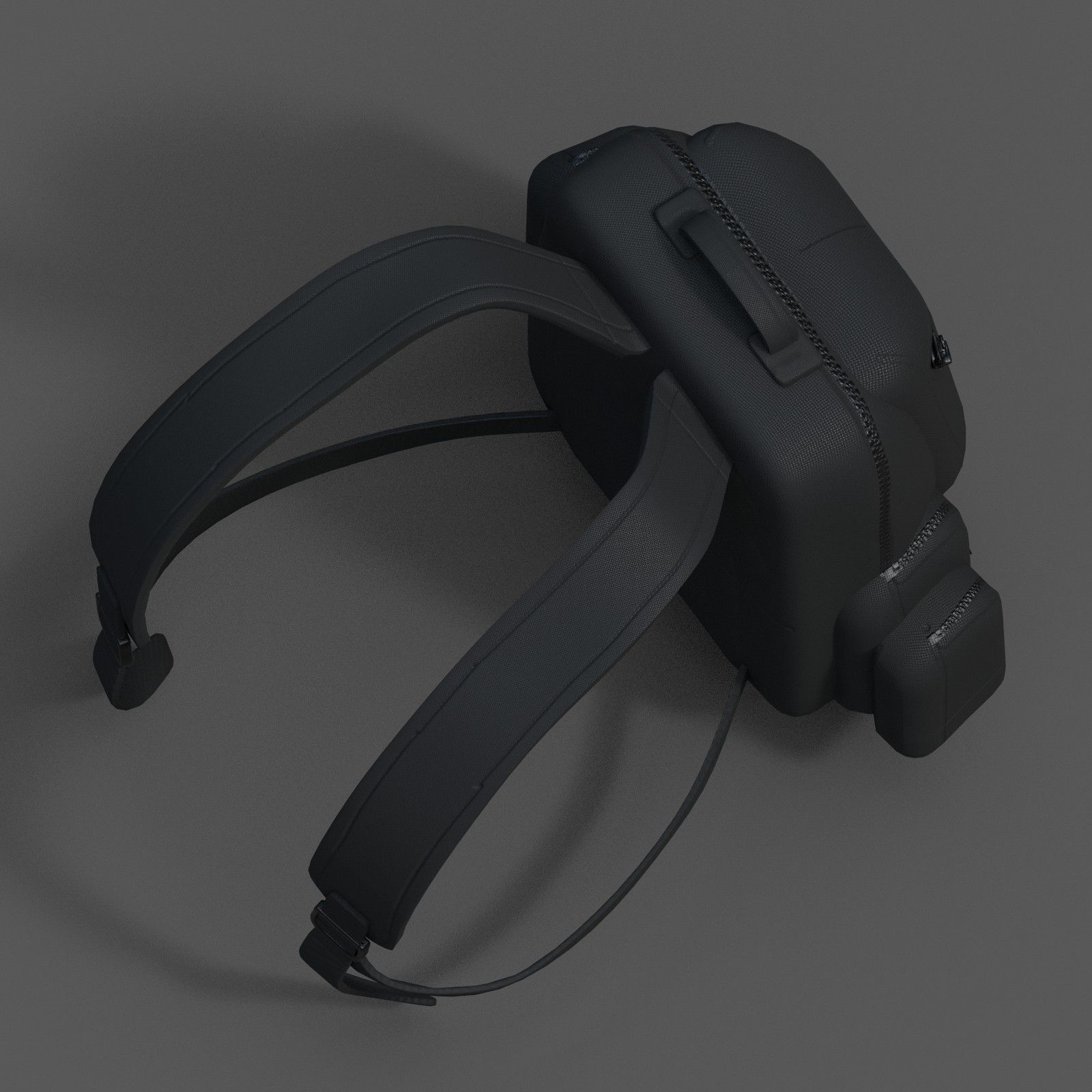 Backpack military combat soldier armor scifi Generic  Low-poly 3D model_6