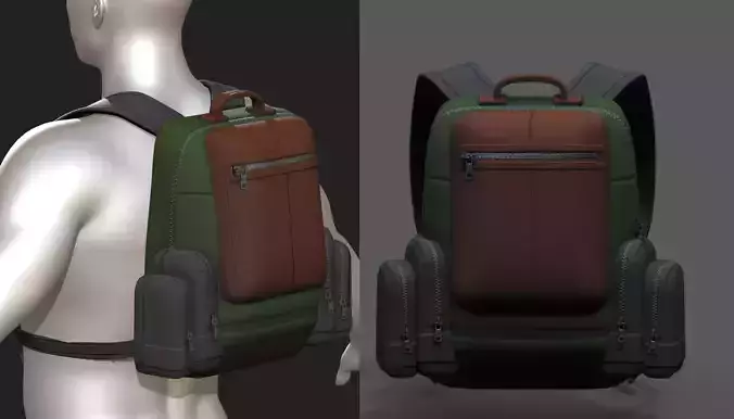 Backpack military combat soldier armor scifi Generic camp