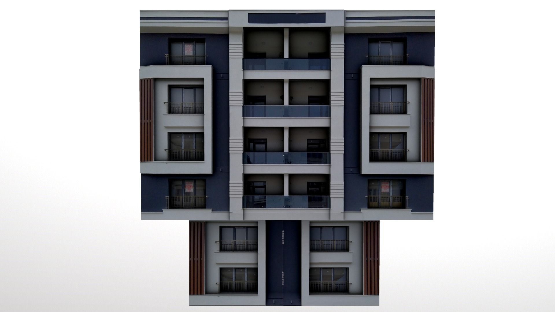 Architectural Building-10 Low-poly 3D model_13