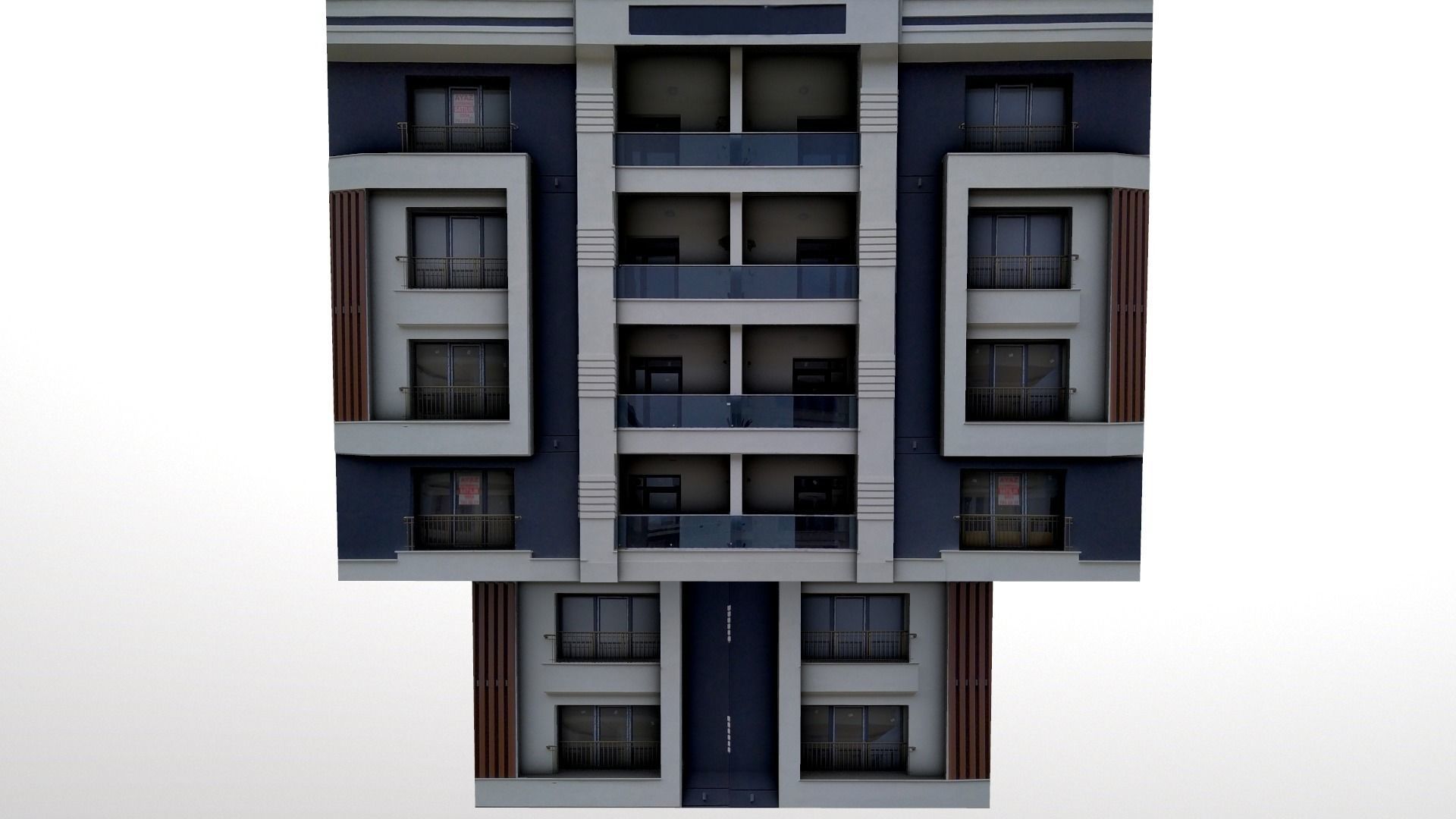 Architectural Building-10 Low-poly 3D model_2