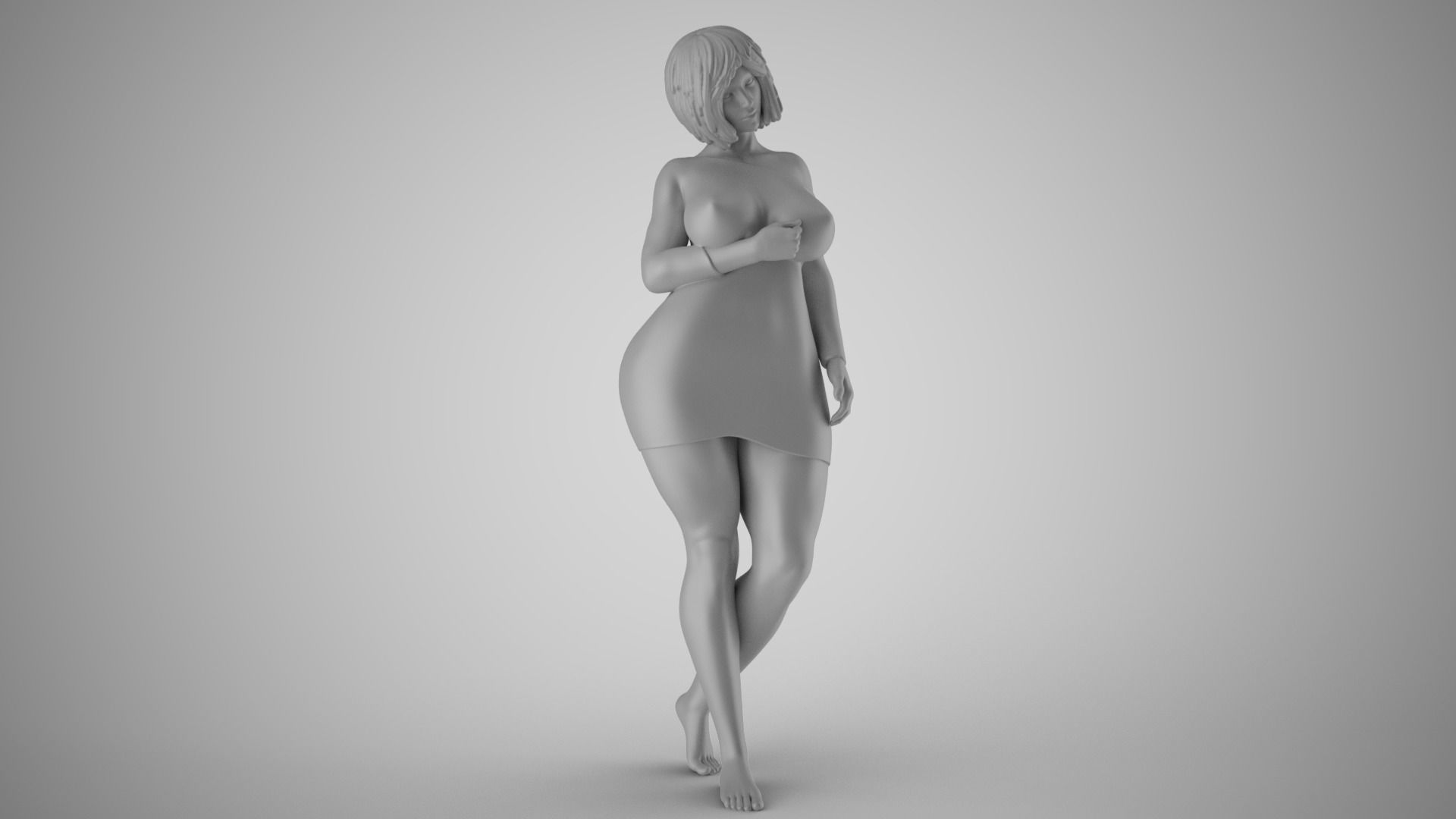 Woman Night Beauty 3D print model_3