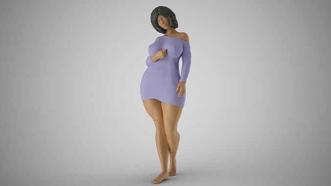 Woman Night Beauty 3D print model