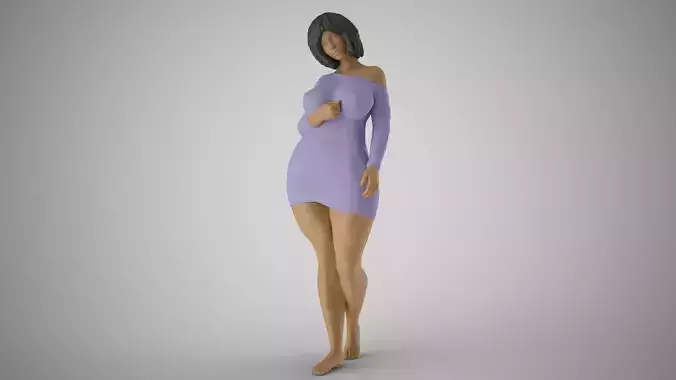 Woman Night Beauty 3D print model