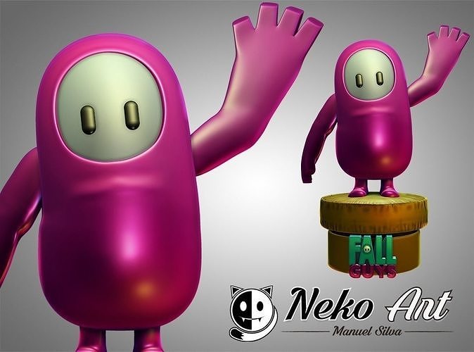 Figura Fall Guys Free 3D print model
