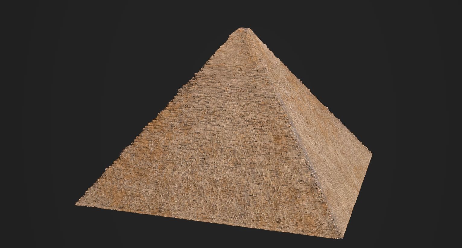 Pyramids of Giza Egypt Low-poly 3D model_4