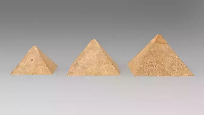 Pyramids of Giza Egypt Low-poly 3D model