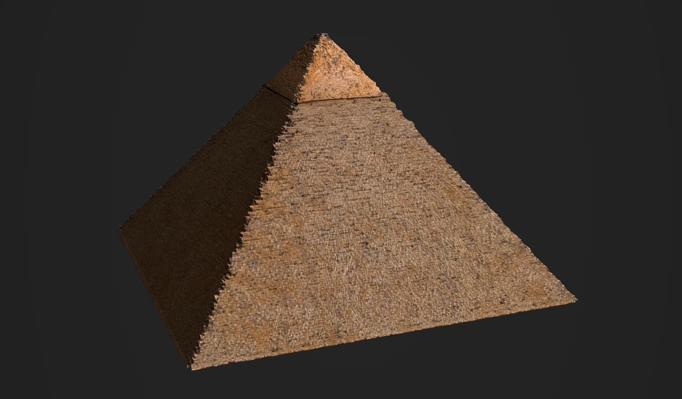 Pyramids of Giza Egypt Low-poly 3D model_3