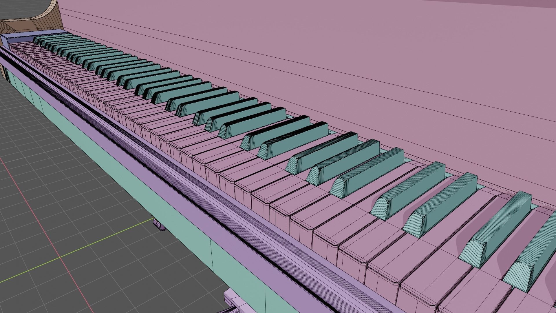 Boesendorfer Grand Piano 200 3D model_9