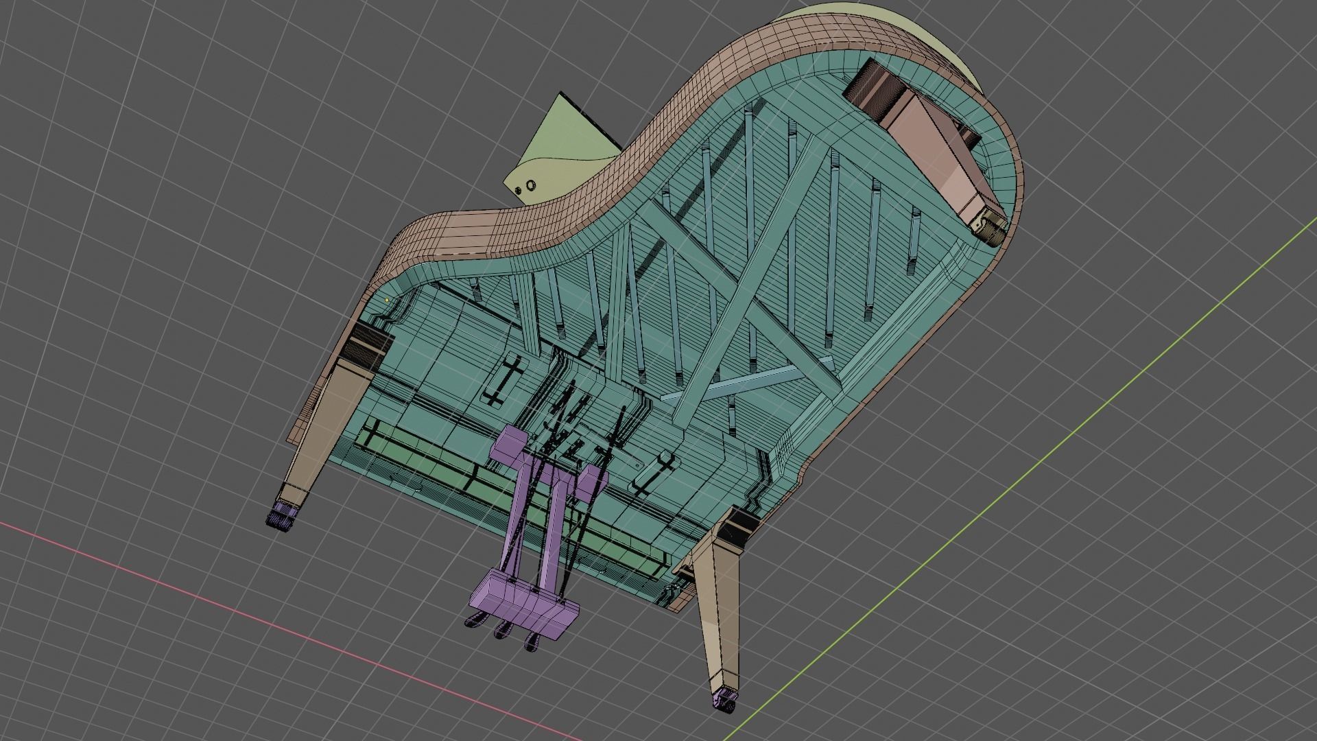 Boesendorfer Grand Piano 200 3D model_12