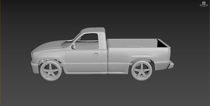 Chevrolet Silverado 2006 Body For Print 3D print model 2