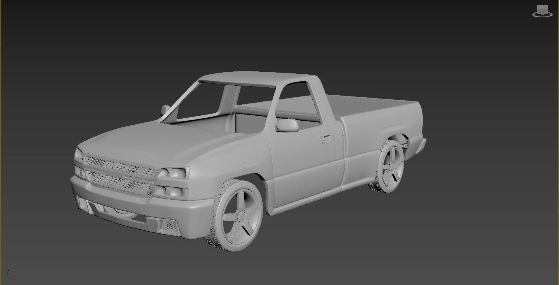 Chevrolet Silverado 2006 Body For Print 3D print model_0